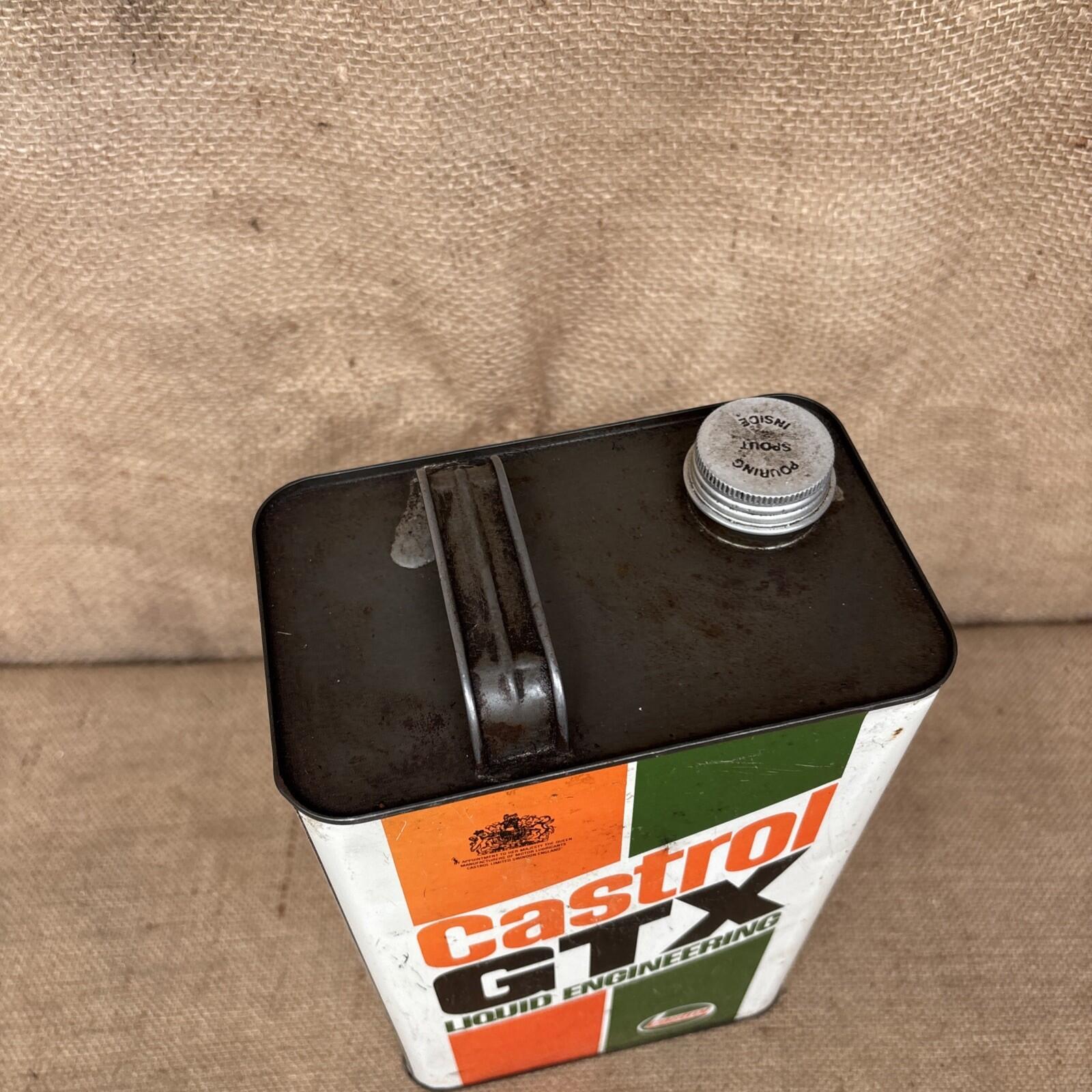 Vintage Oil Can Castrol GTX 5 Litres - Empty