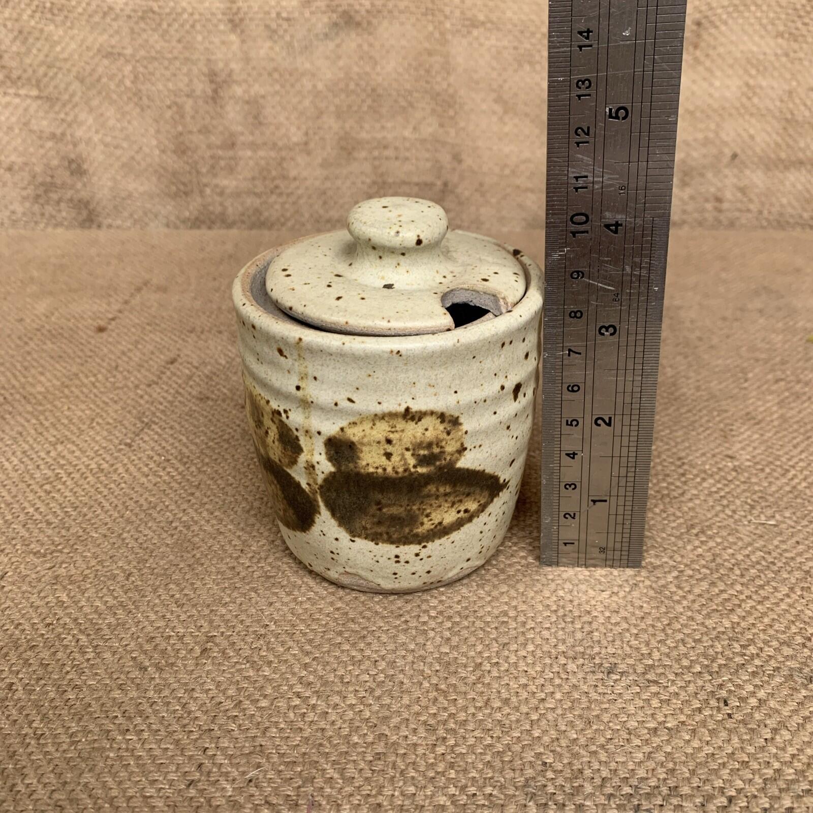 Studio Pottery Honey Pot / Jam Pot - Rustic Home Ware