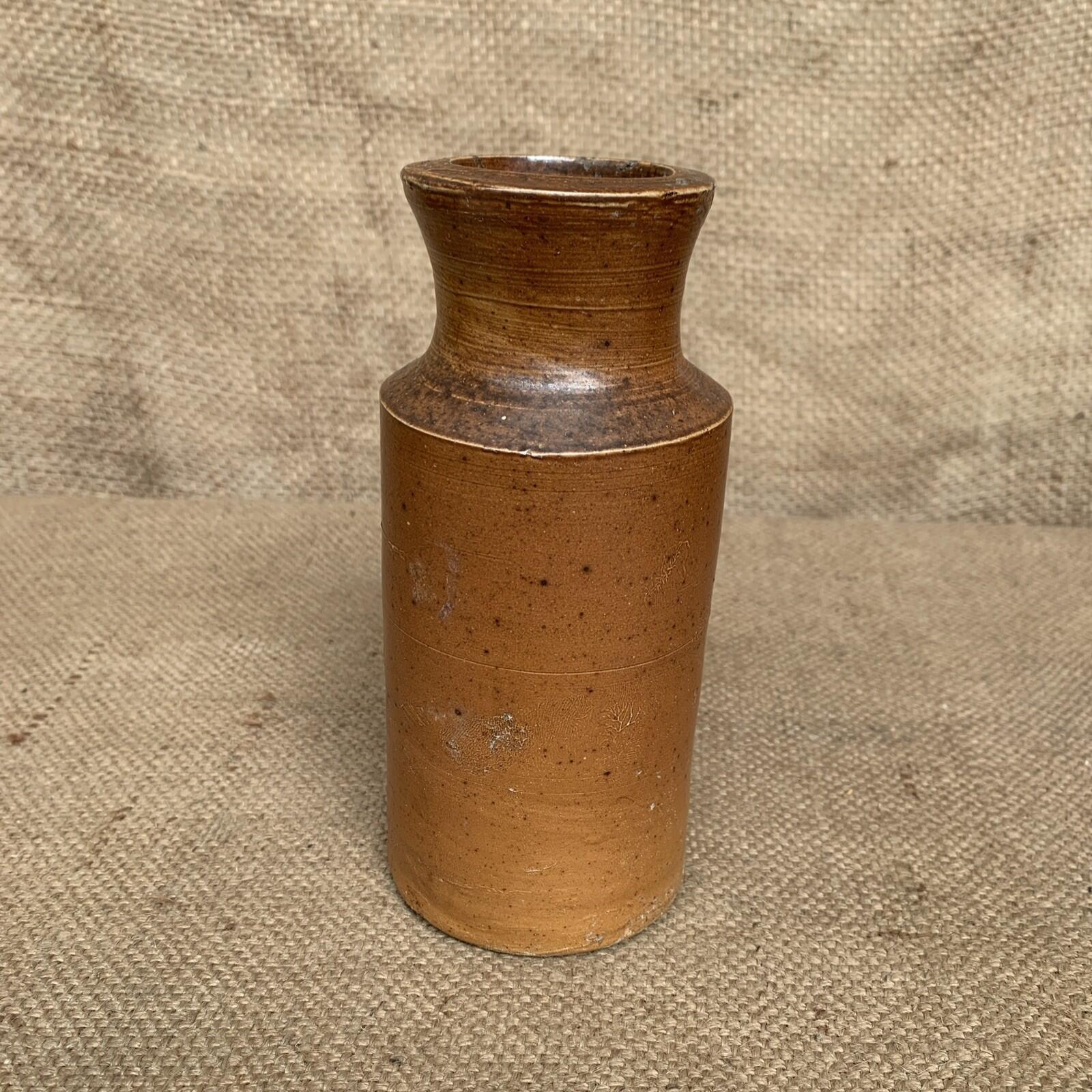 Rustic Stoneware Bottle / Vase - Cottage Decor - Farmhouse