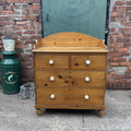 Pine Chest Of Drawers - Victorian - Antique - Cottage - Rustic - Gallery Back