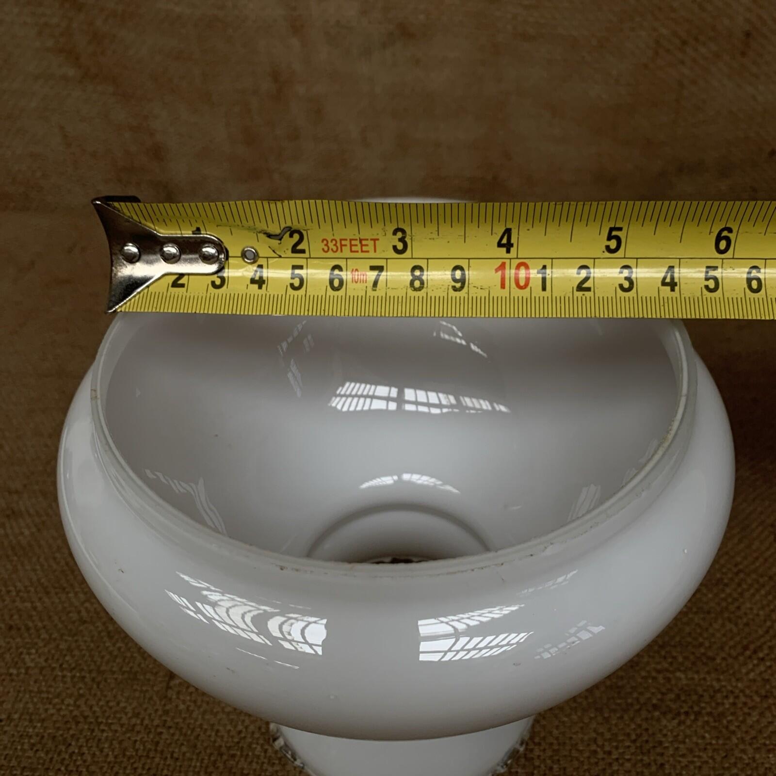 Milk Glass Light Shade Scallop - Cottage - Vintage