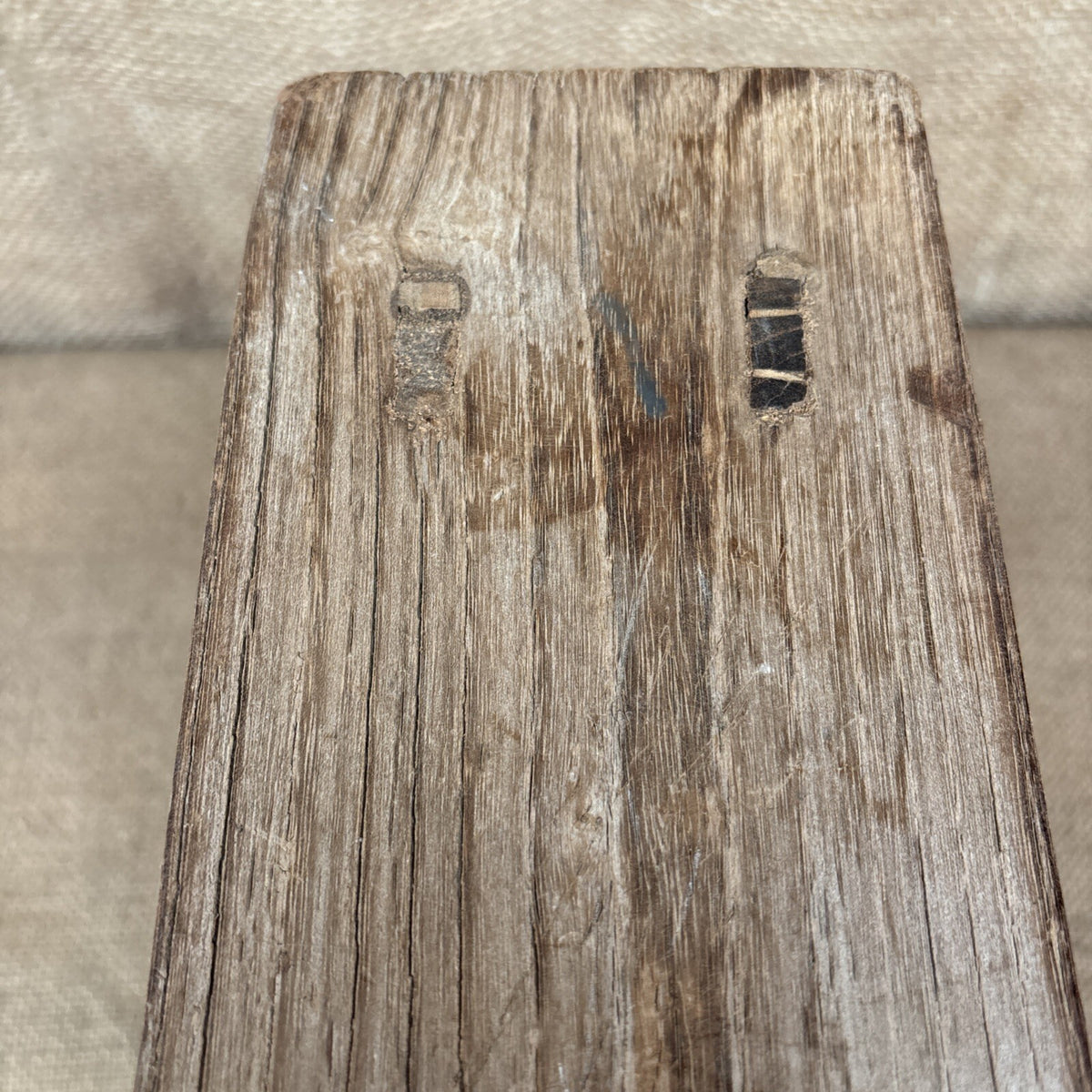 Small Rustic Hand Made Wooden Stool Plant Stand
