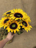Sunflower 7 Heads Artificial Decor Fake Bouquet Silk Flowers Flower UK SELLER