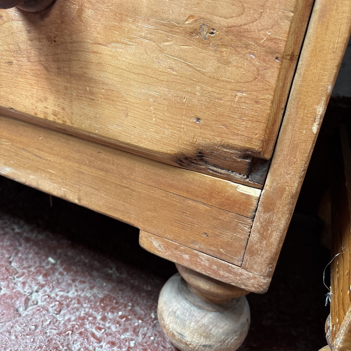 Pine Chest Of Drawers - Victorian - Antique - Cottage - Rustic - Victorian