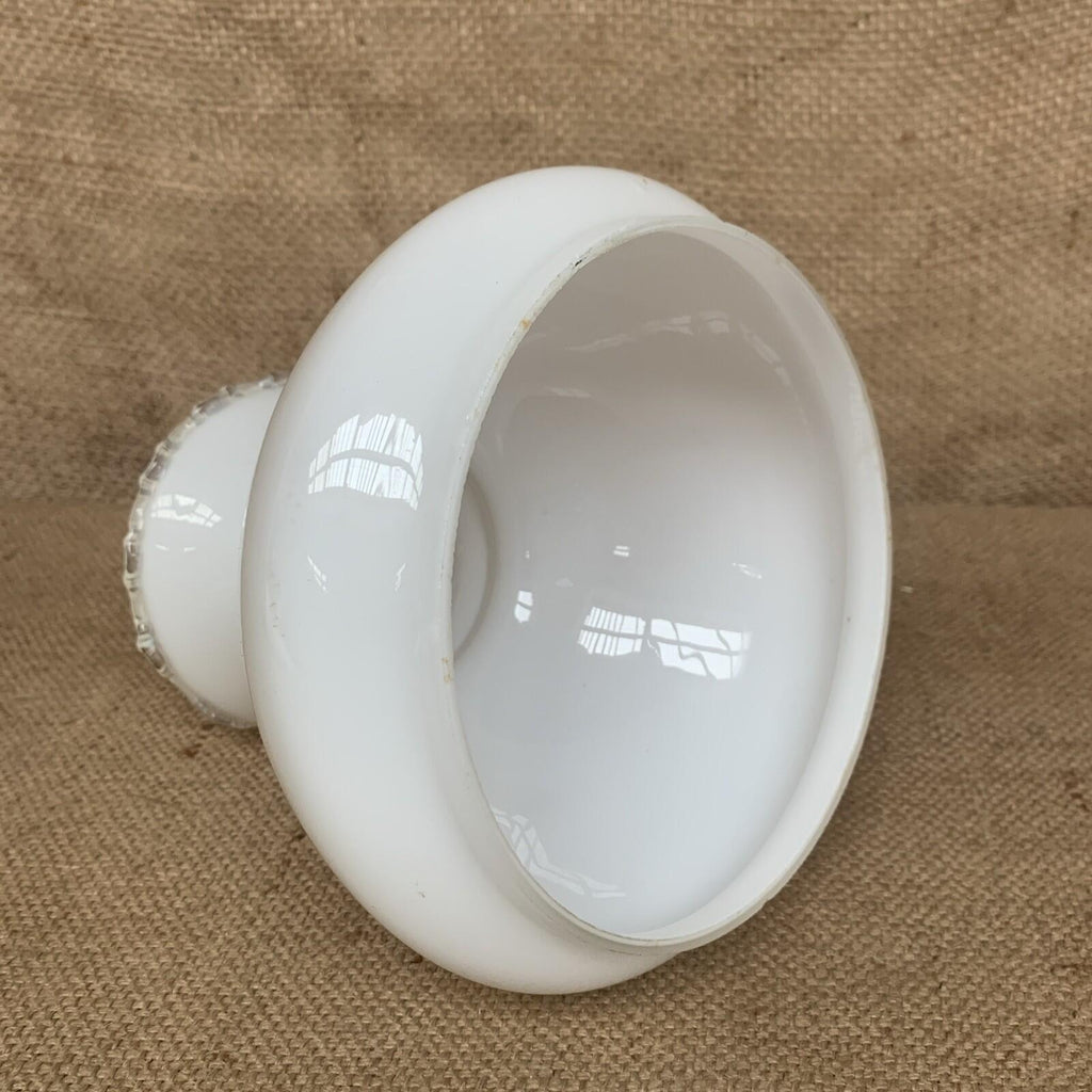 Milk Glass Light Shade Scallop - Cottage - Vintage