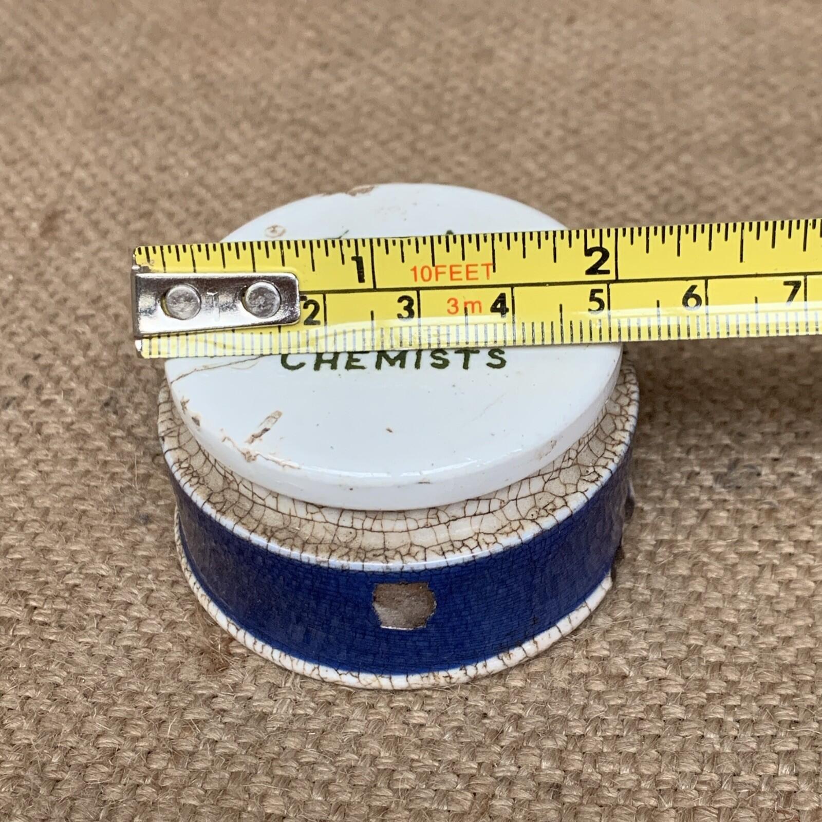 Vintage Boots Cash Chemist  Ceramic Pot Printed Lid
