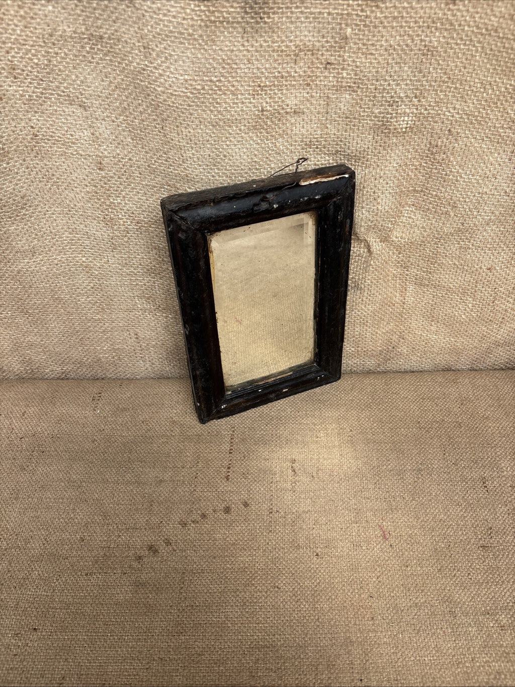 Antique Small Mirror Foxed - Shaving - Farmhouse- Cottage