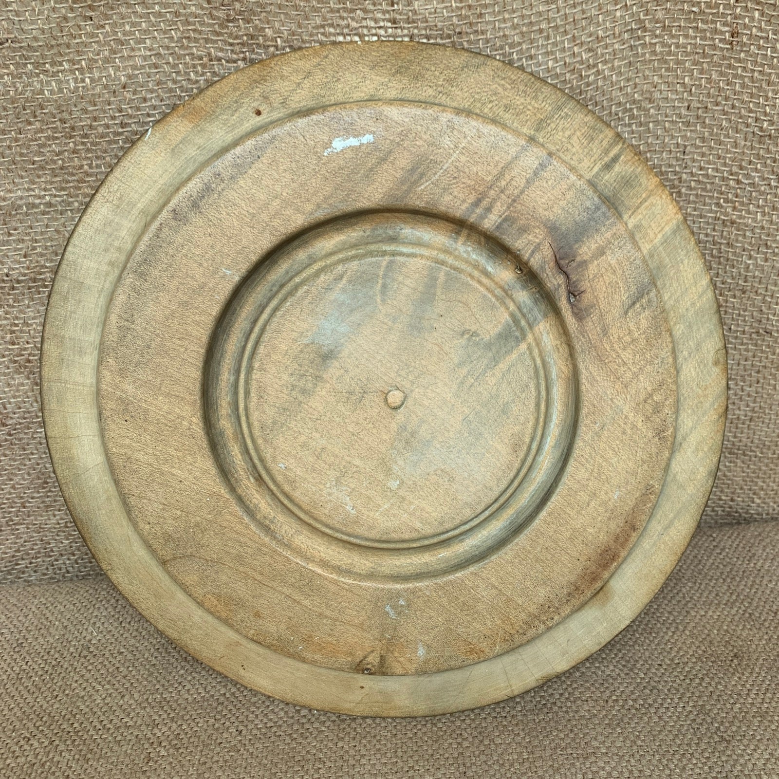 Antique Wooden Bread Board with Wheat Carving #1297