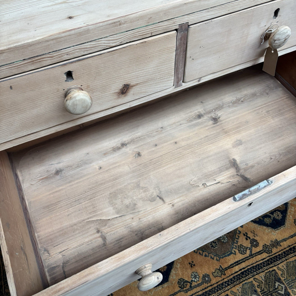 Pine Chest Of Drawers - Victorian - Antique - Cottage