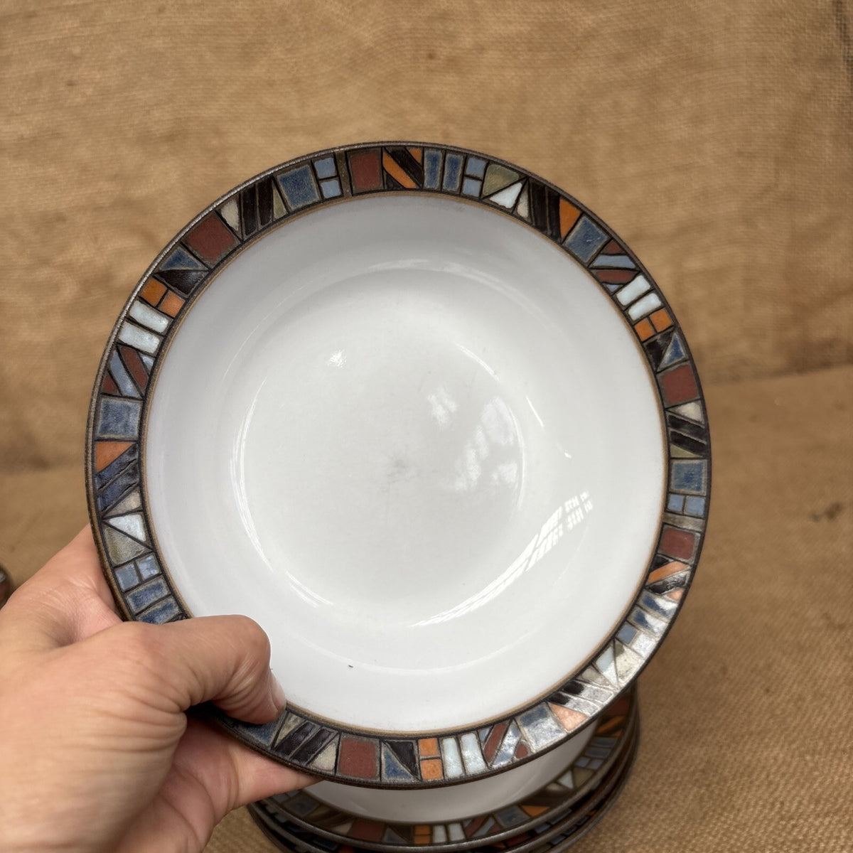 Denby Marrakesh Fruit / Dessert  / Soup Bowls X 4 7” 18cm
