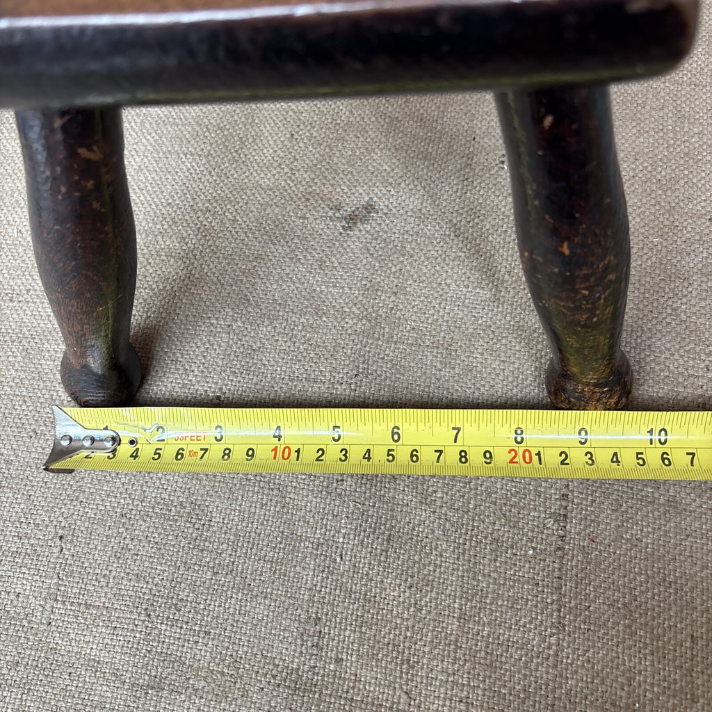 Antique Oak Stool - Farmhouse - Cottage - Plant Stand