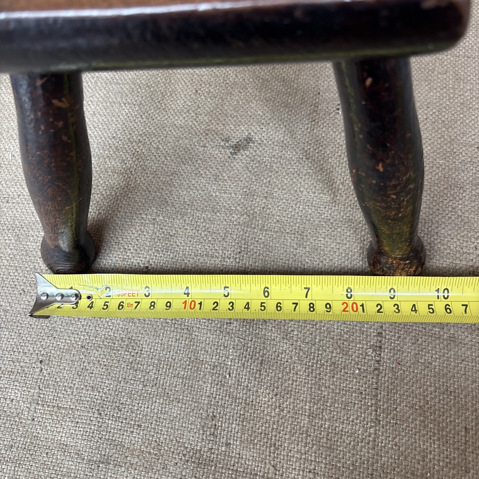 Antique Oak Stool - Farmhouse - Cottage - Plant Stand