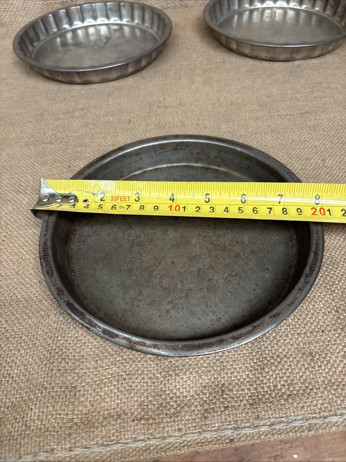 Vintage Round Cake Tins - Farmhouse - Cottage - Kitchenalia - Prop