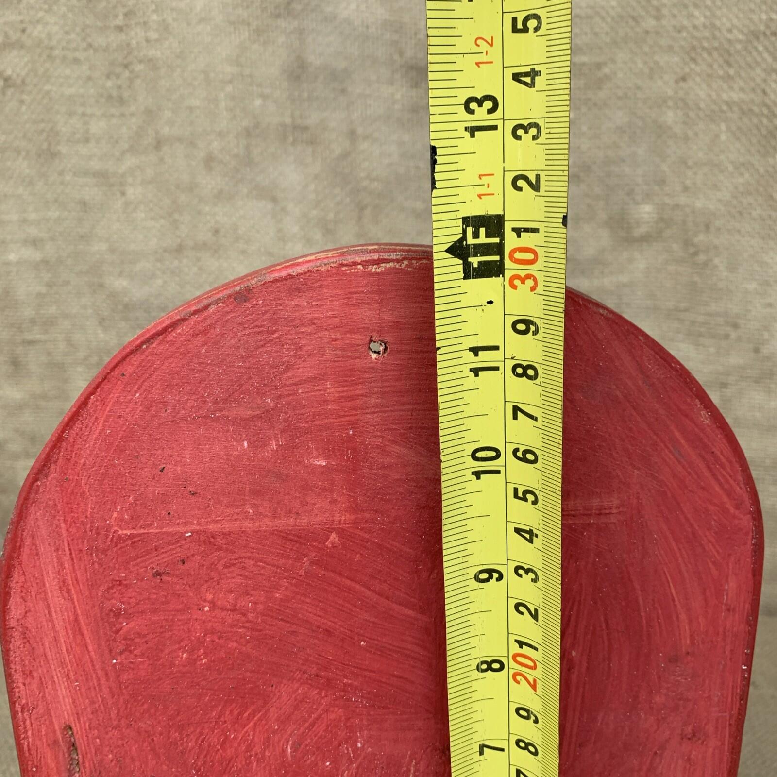 Rustic Wall Box - Worn Red Painted Pine - Farmhouse - Cottage