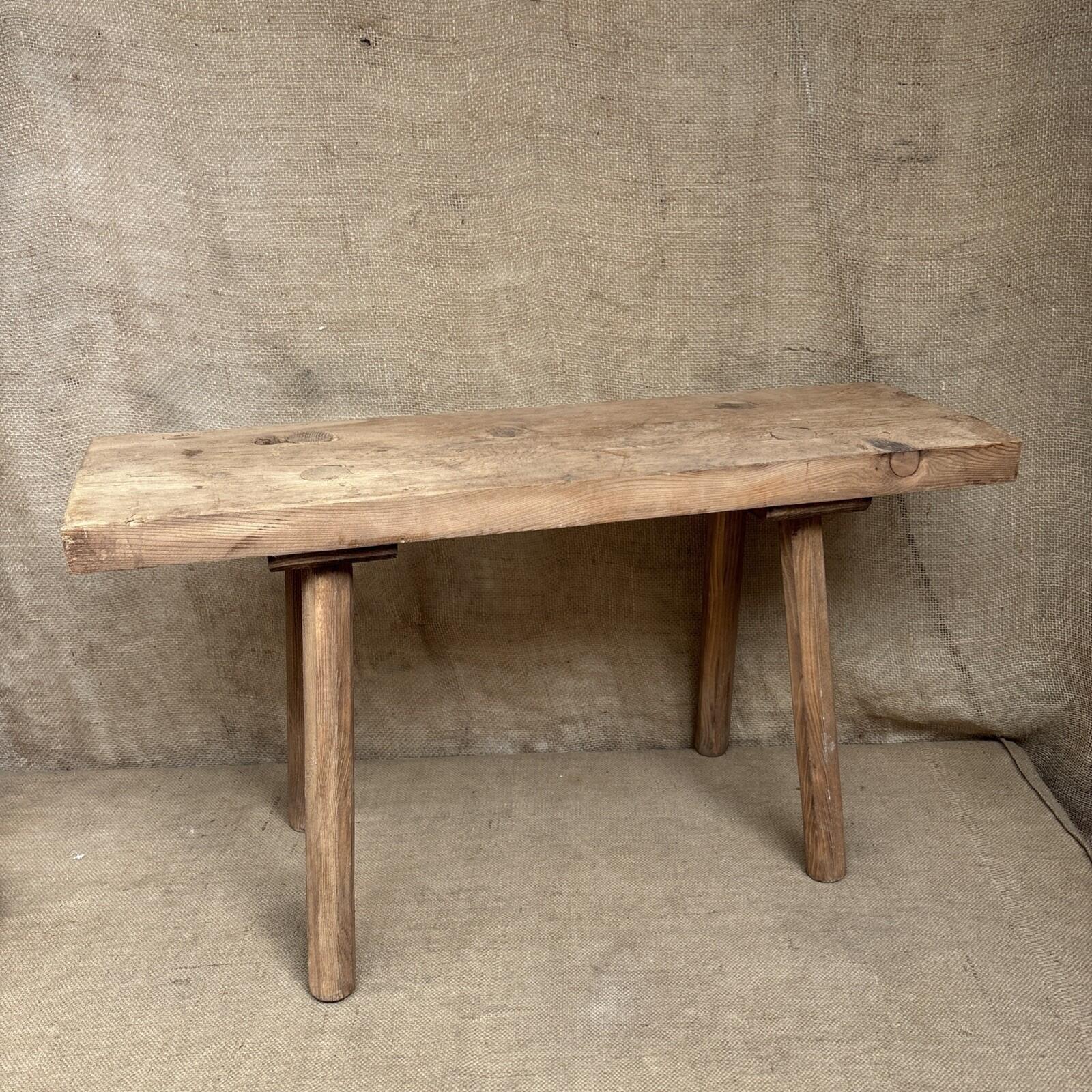 Rustic Pine Bench - Farmhouse - Cottage - Stool