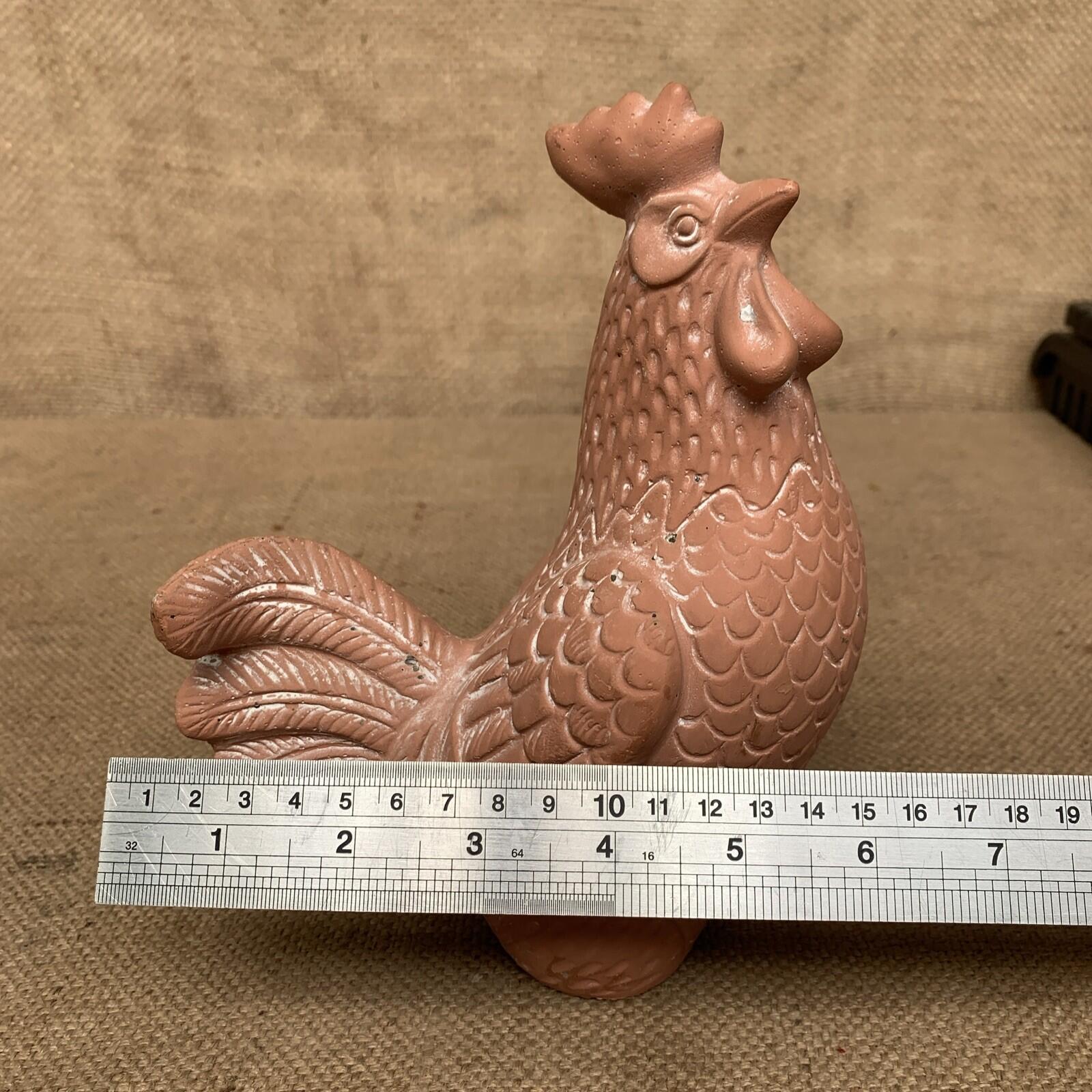 Concrete Painted Cockerel / Rooster - Farmhouse - Cottage - Garden Ornament