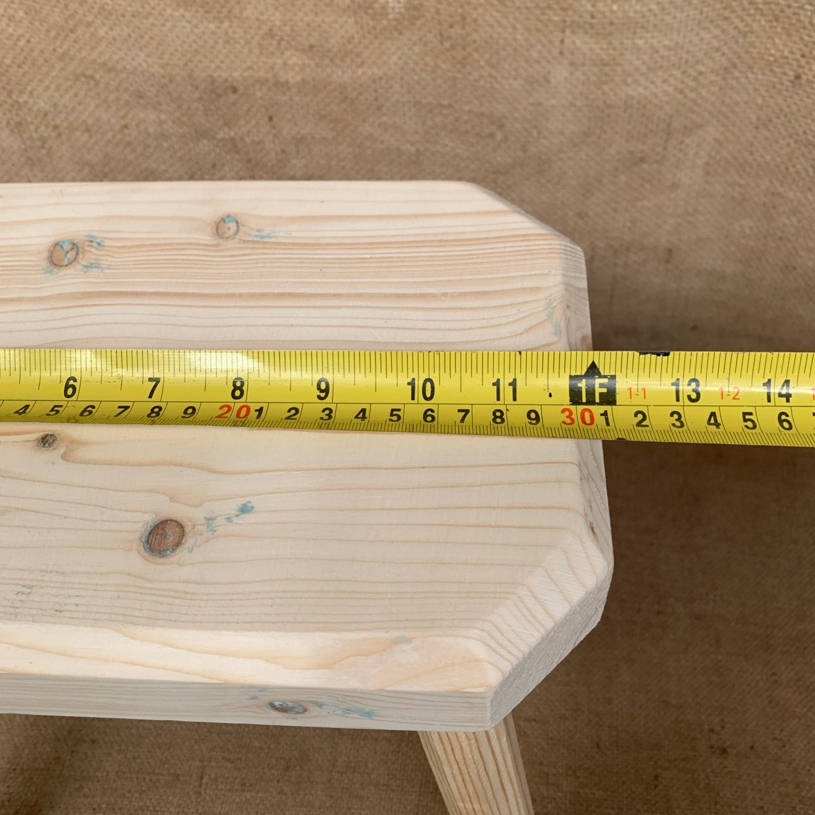 Three Leg Pine Stool - Plant Stand - Milking Stool