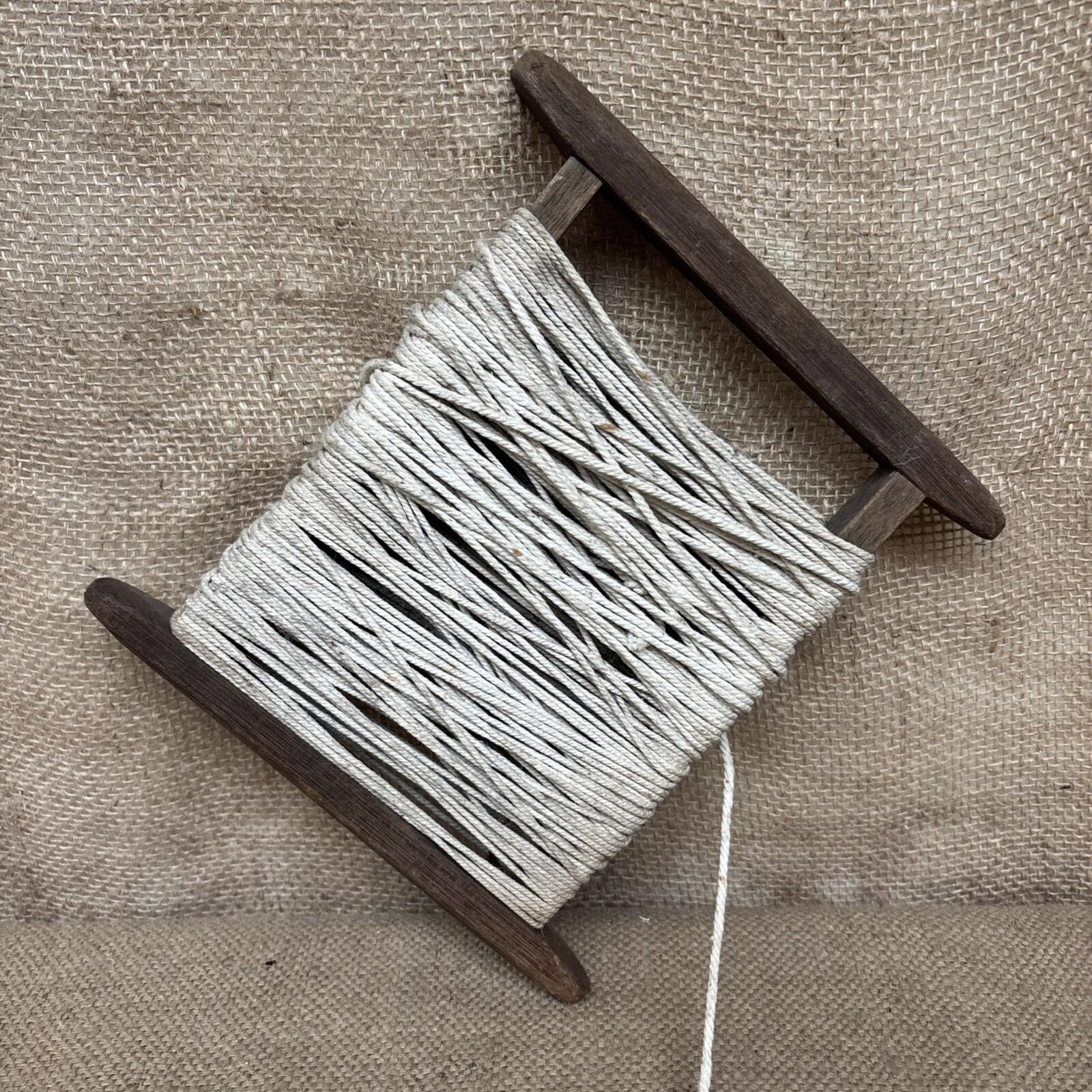 Antique Wooden Hand Fishing Spool - Primitive - Rustic - Farmhouse