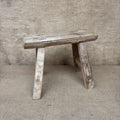 Small Rustic Hand Made Wooden Stool Plant Stand
