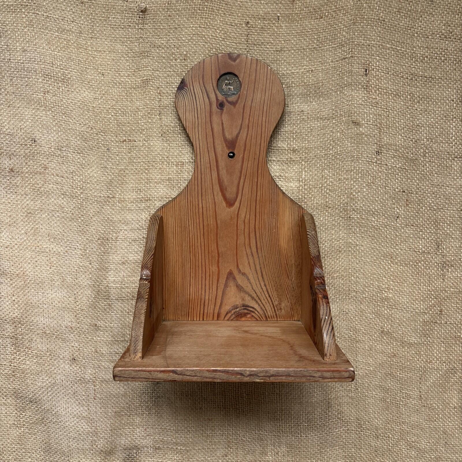 Vintage Pine Wooden Shelf - One Penny - Farmhouse - Cottage