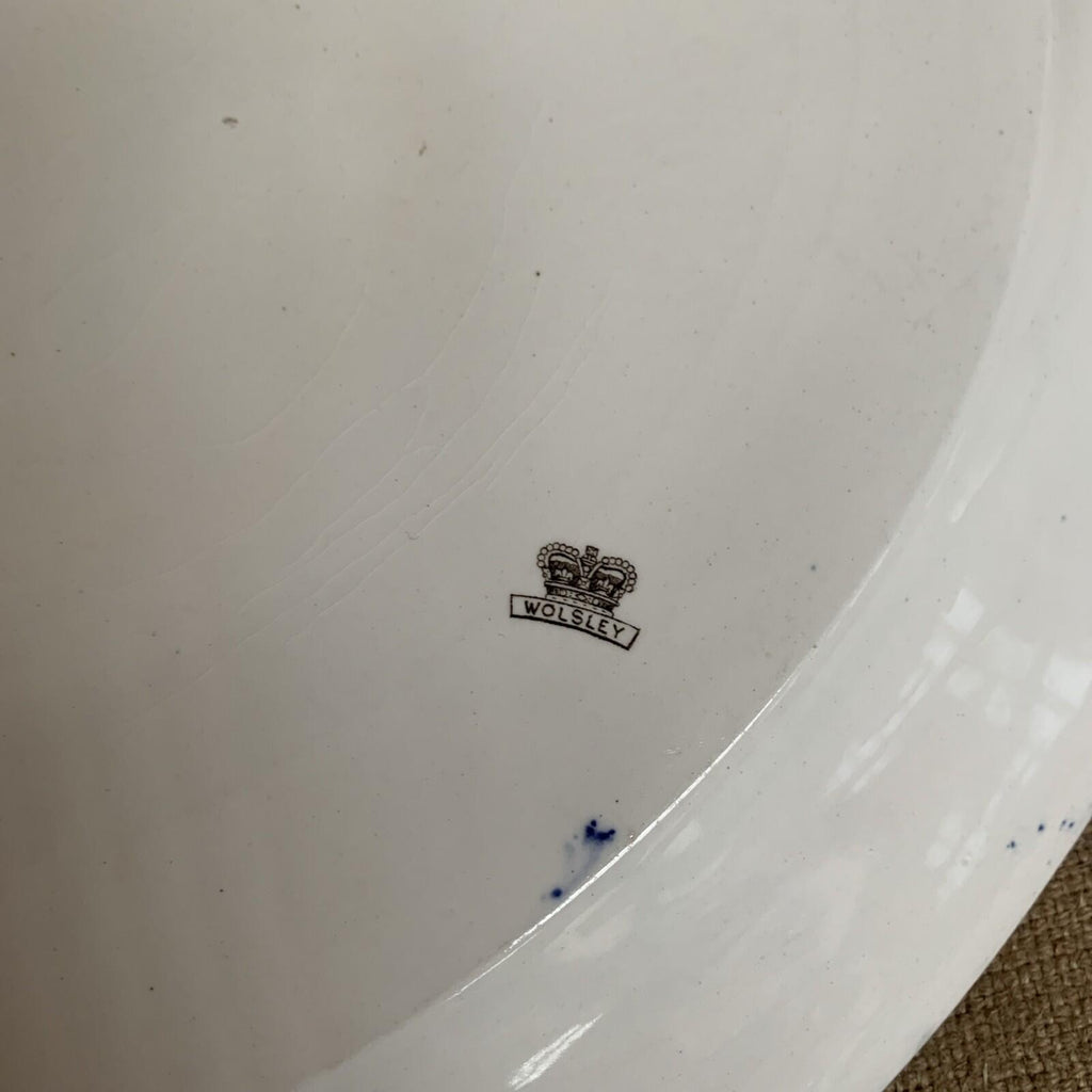 Antique Oval Platter / Plate - Wolsley - Farmhouse - Cottage