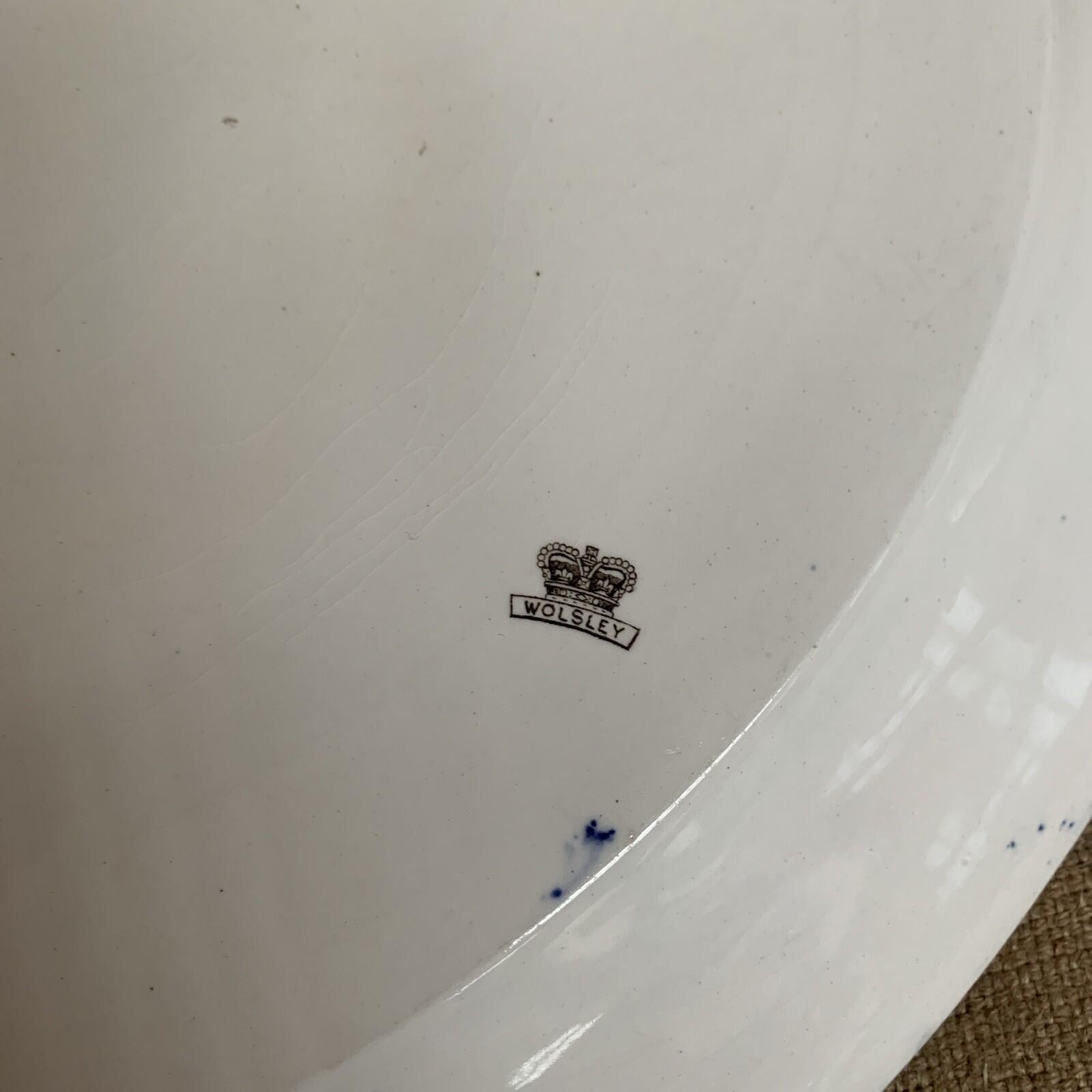 Antique Oval Platter / Plate - Wolsley - Farmhouse - Cottage