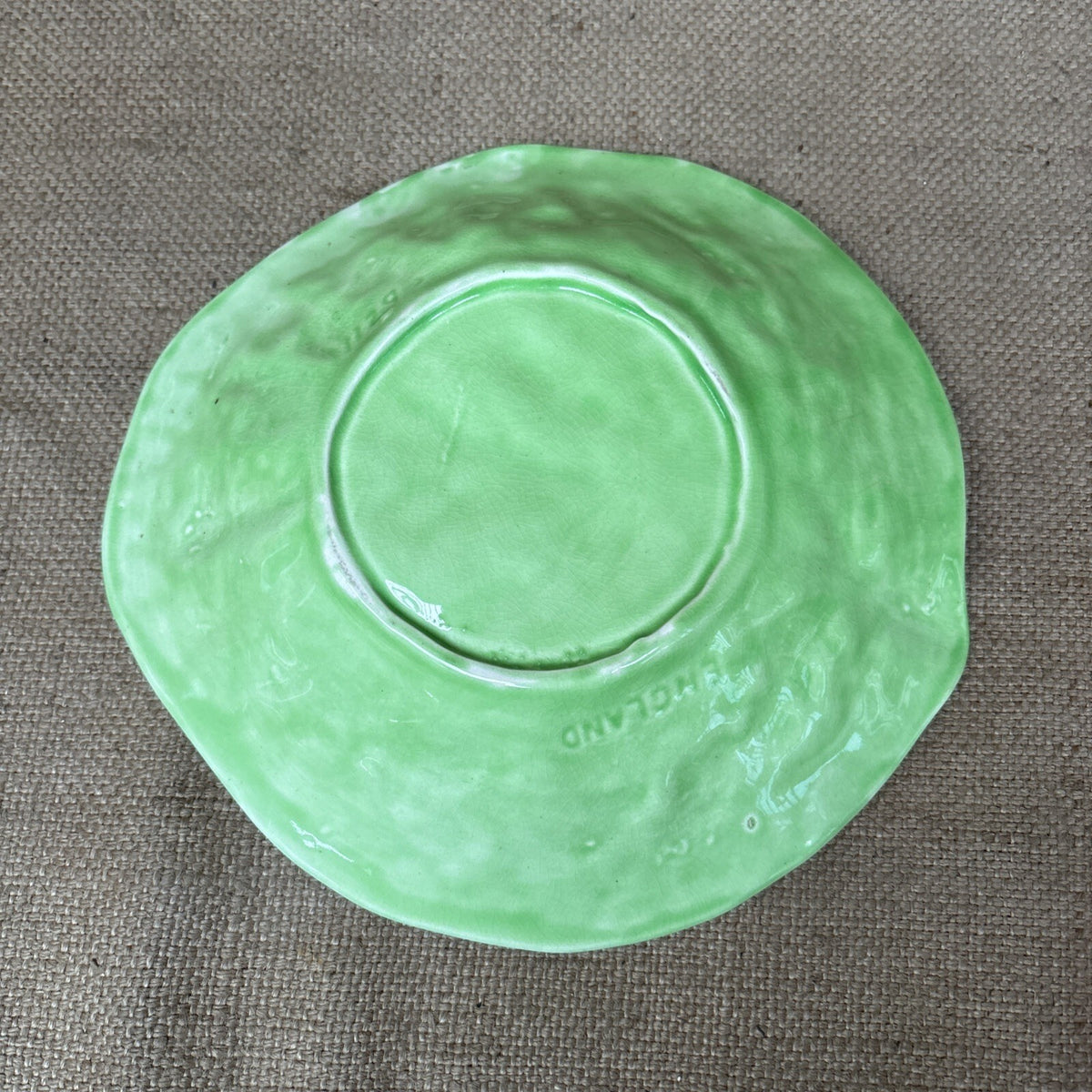 Vintage Cabbage Leaf Dish - Farmhouse - Cottage Decor