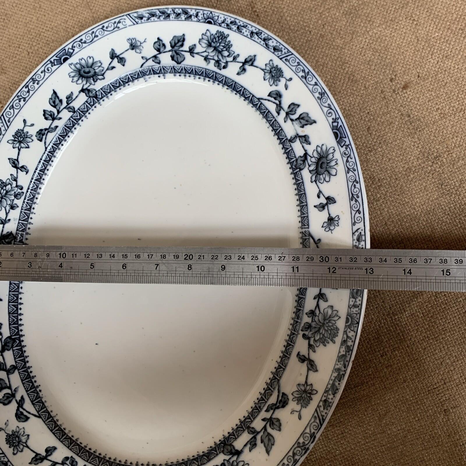 Antique Oval Platter / Plate - Lincoln A.bros - Farmhouse - Farmhouse - Cottage