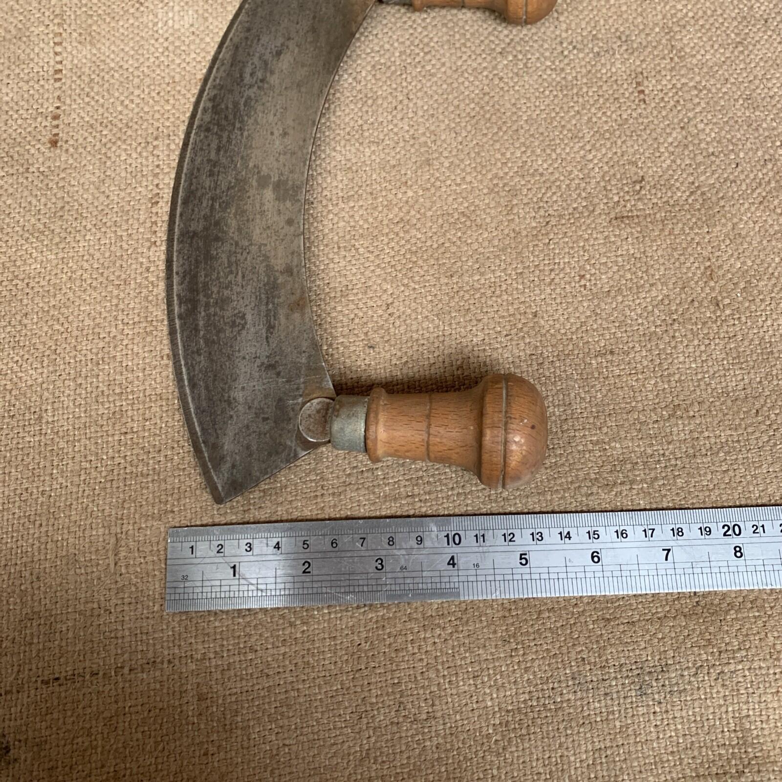 Victorian Chopper With Double Wooden Handle - Kitchenalia - Farmhouse - Herb