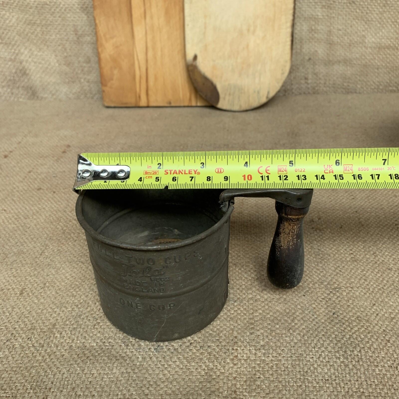 Tala Flour Sifter - 2 Cup - Antique Kitchen- Farmhouse Kitchen- Cottage