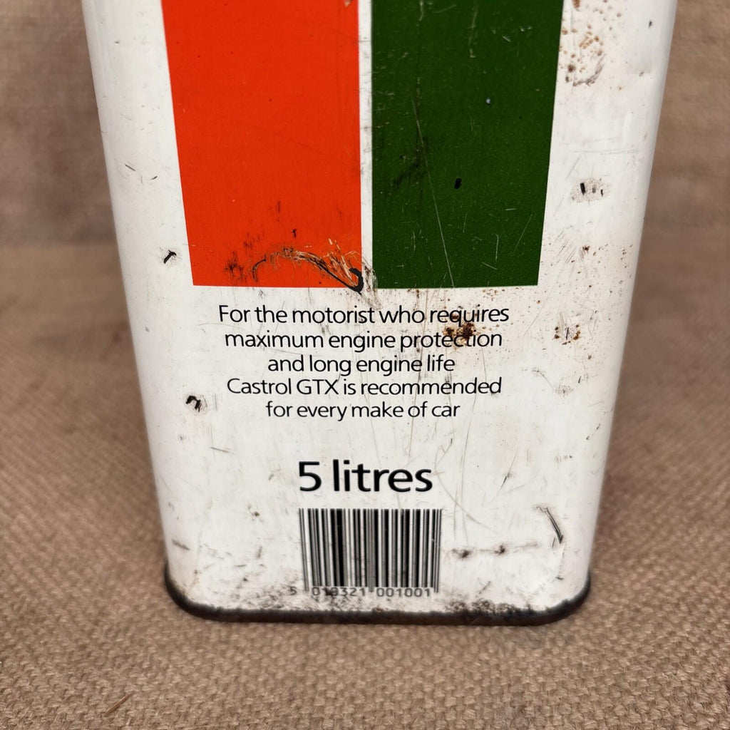 Vintage Oil Can Castrol GTX 5 Litres - Empty