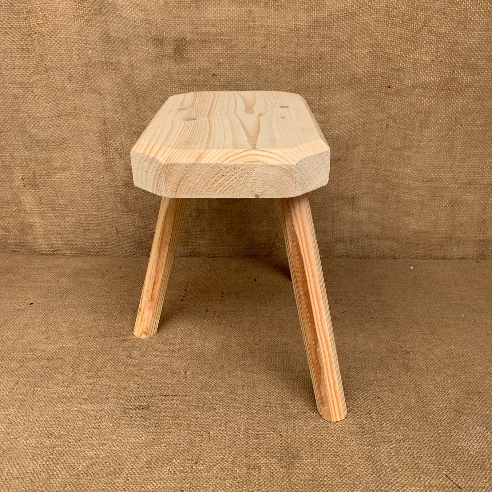 Three Leg Pine Stool - Plant Stand - Milking Stool