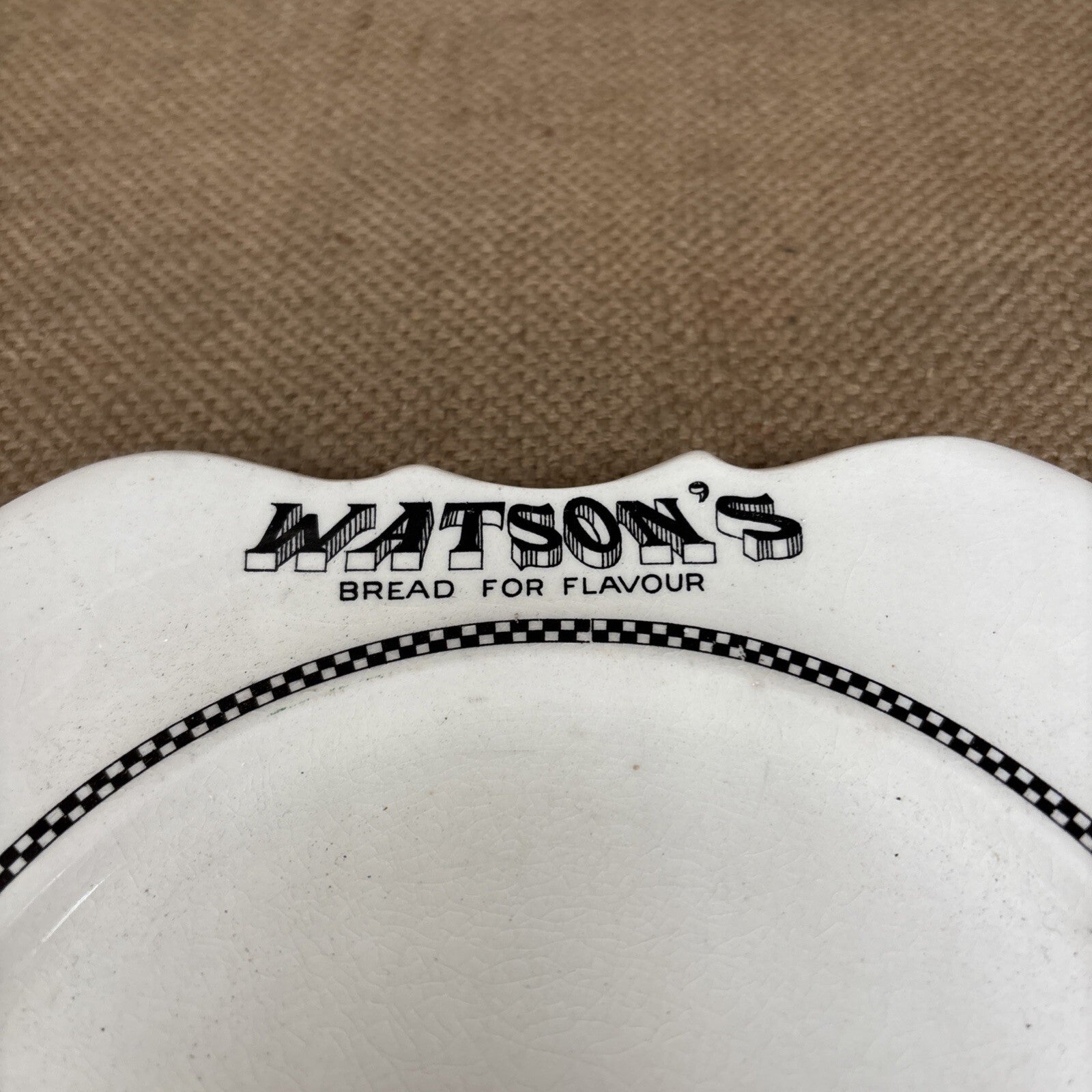Watson’s Bread Advertising Plate - Kitchenalia -