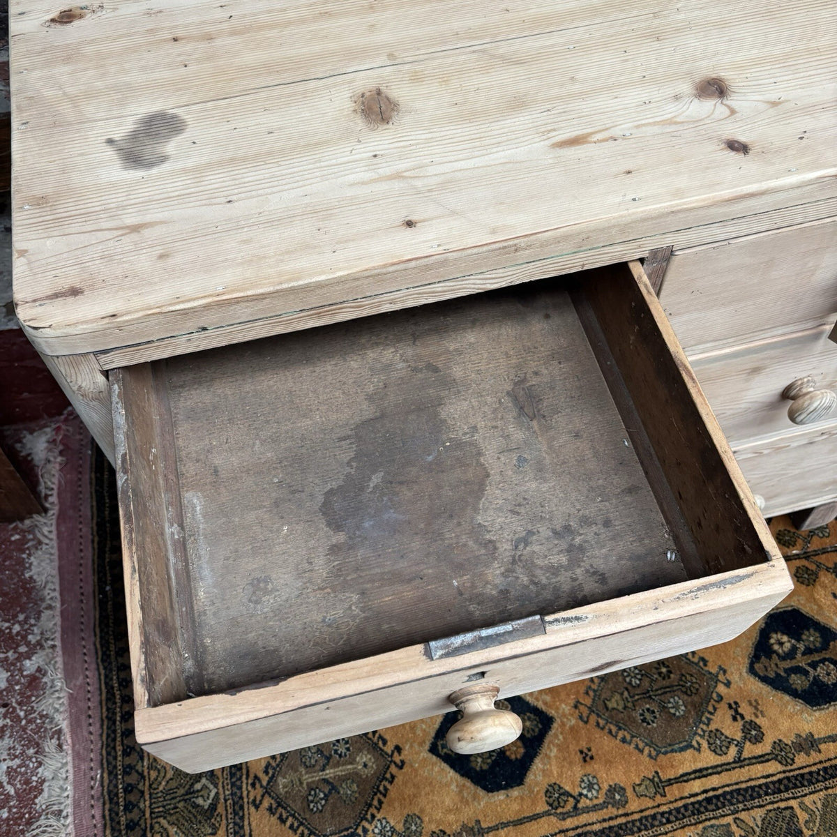 Pine Chest Of Drawers - Victorian - Antique - Cottage
