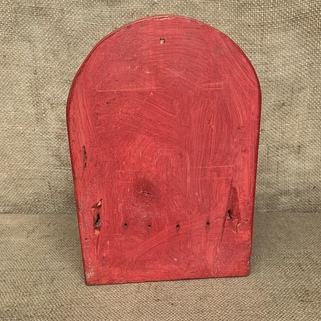 Rustic Wall Box - Worn Red Painted Pine - Farmhouse - Cottage
