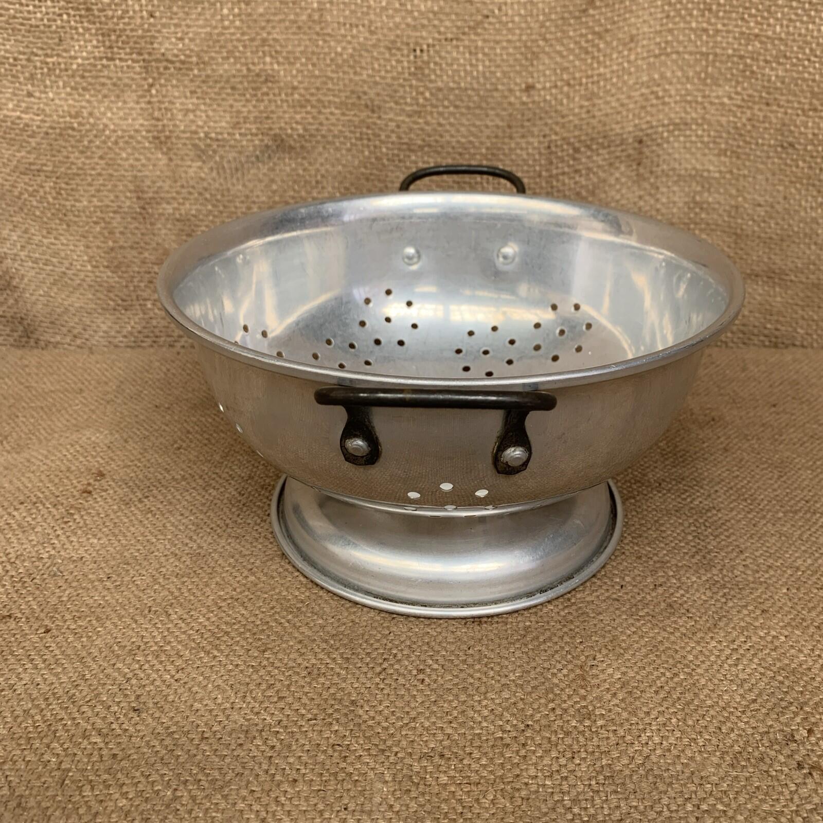 Vintage Aluminium Colander With Handles - 40’s  - Farmhouse - Cottage