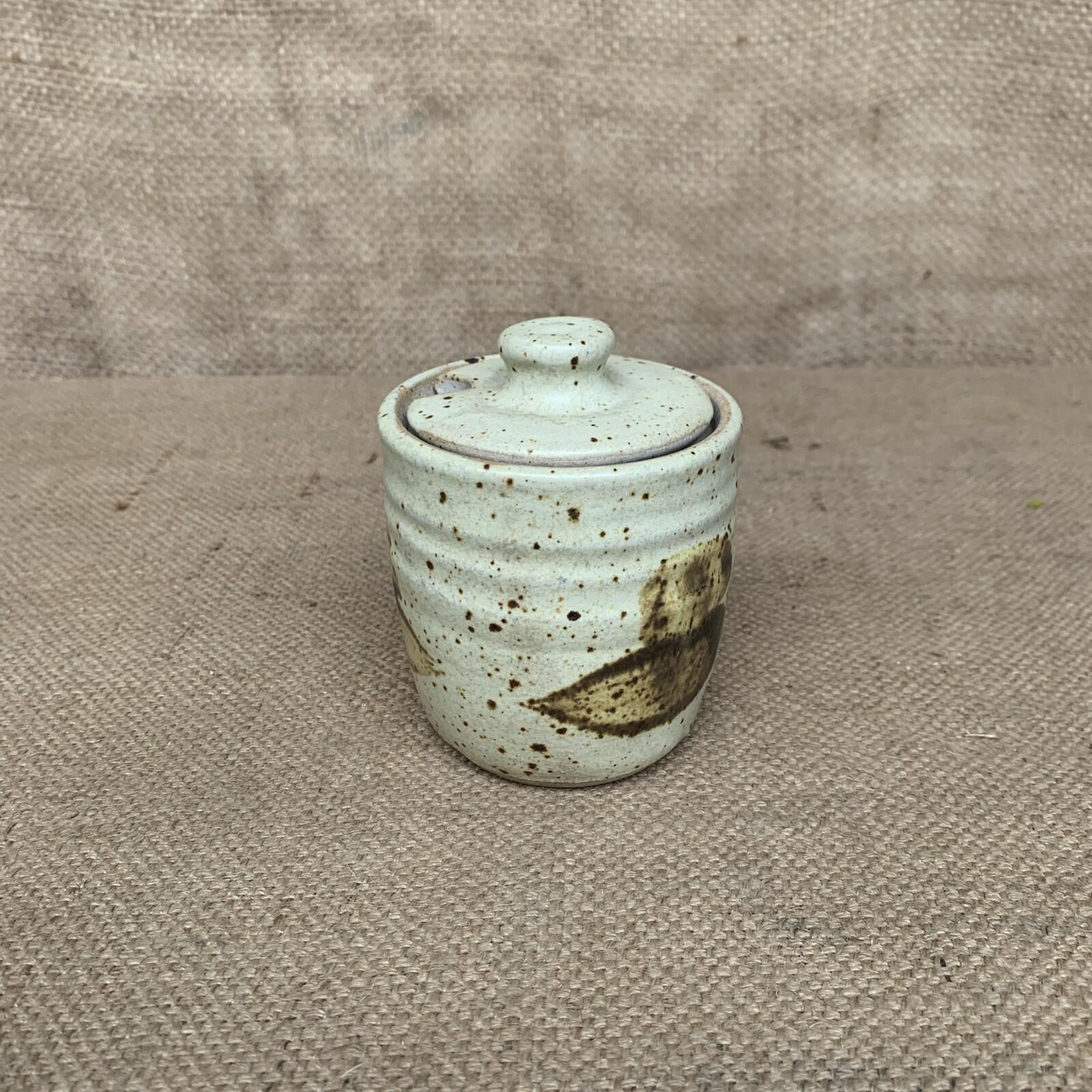 Studio Pottery Honey Pot / Jam Pot - Rustic Home Ware