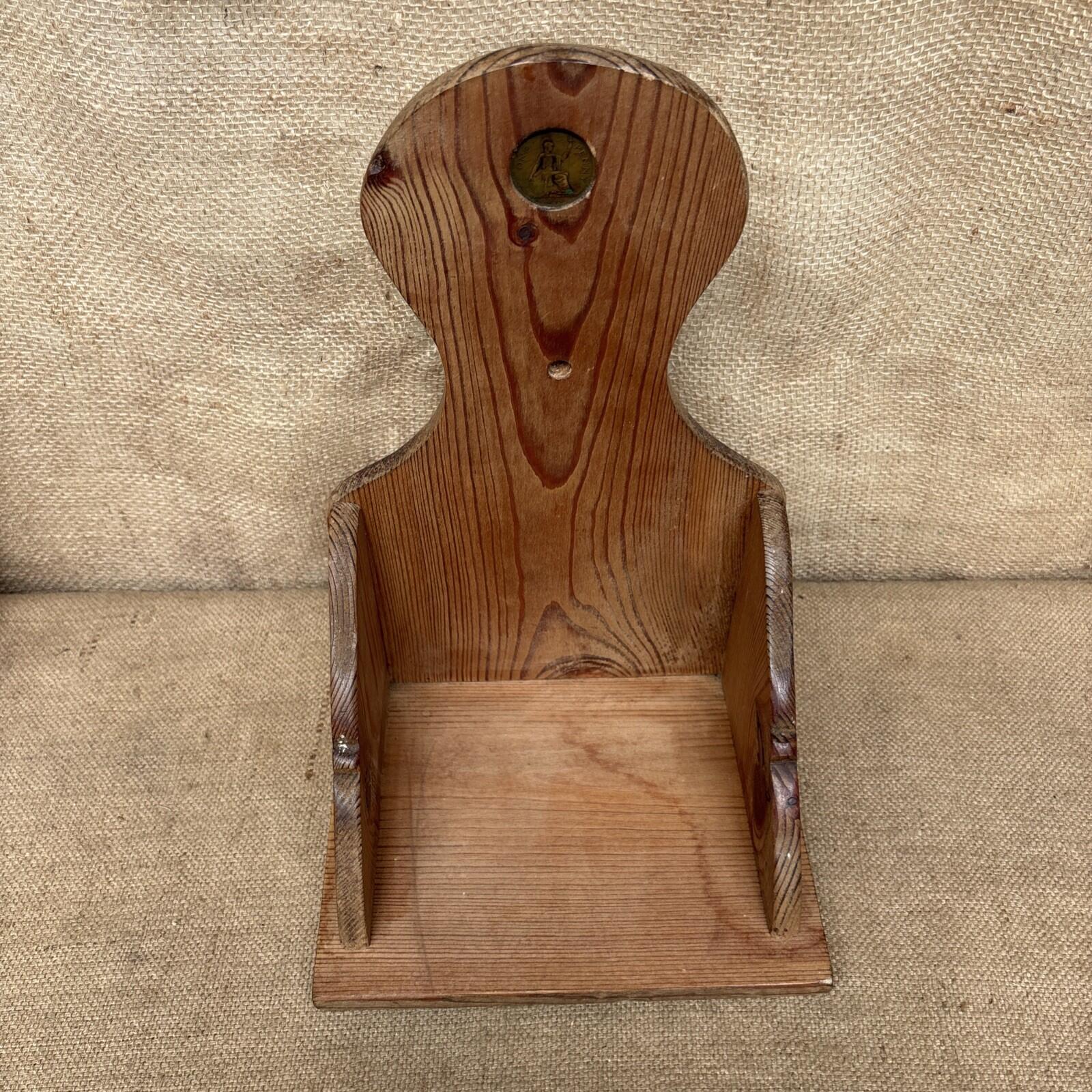 Vintage Pine Wooden Shelf - One Penny - Farmhouse - Cottage