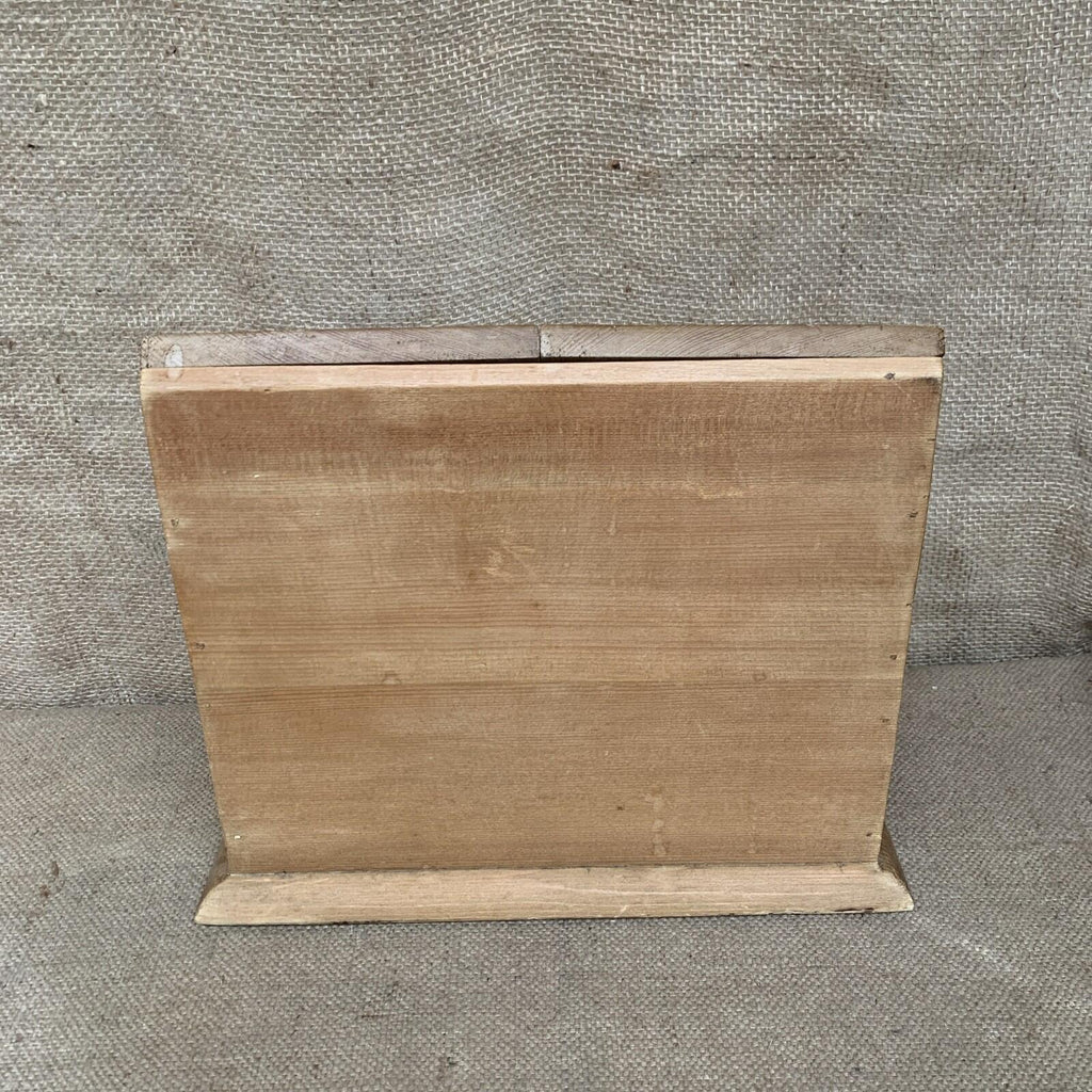 Carved Pine Writing / Stationery Box - Cottage - Rustic Home - Cottagecore