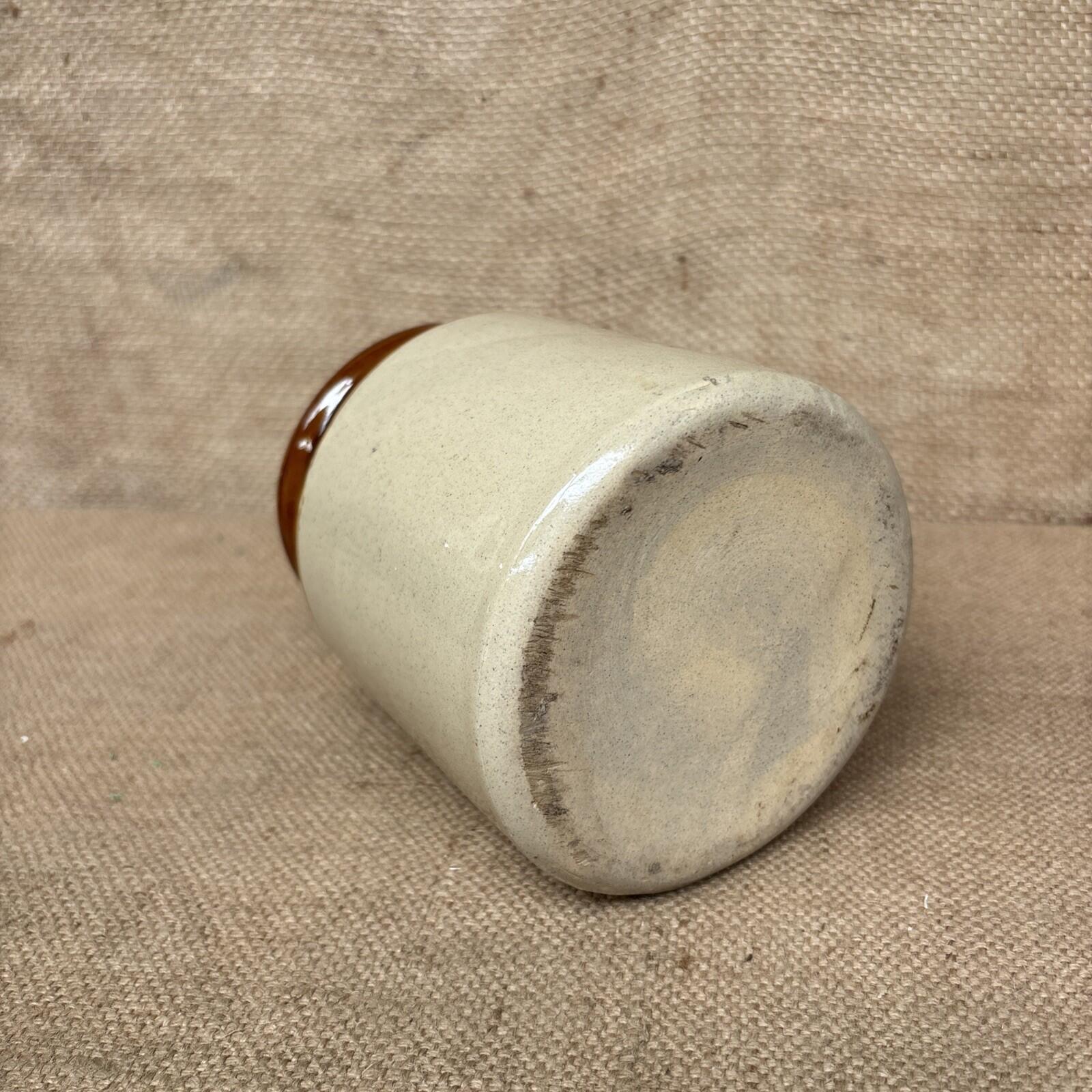 Vintage Stoneware Jar / Utensil Holder / Pickling Jar Farmhouse Kitchen
