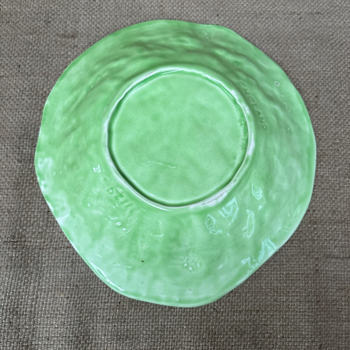 Vintage Cabbage Leaf Dish - Farmhouse - Cottage Decor