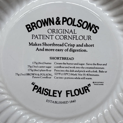 Brown & Polson’s Ceramic Shortbread Mould - Kitchenalia - Farmhouse