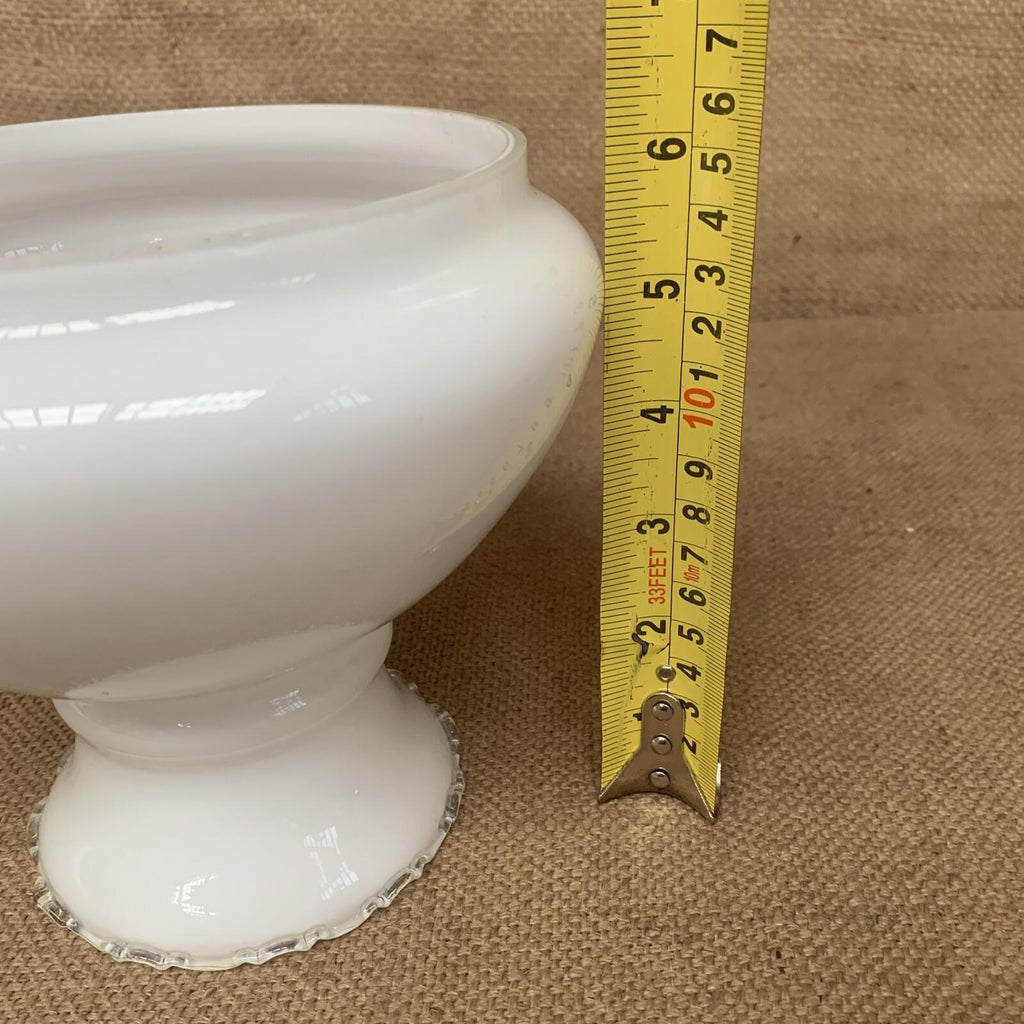 Milk Glass Light Shade Scallop - Cottage - Vintage