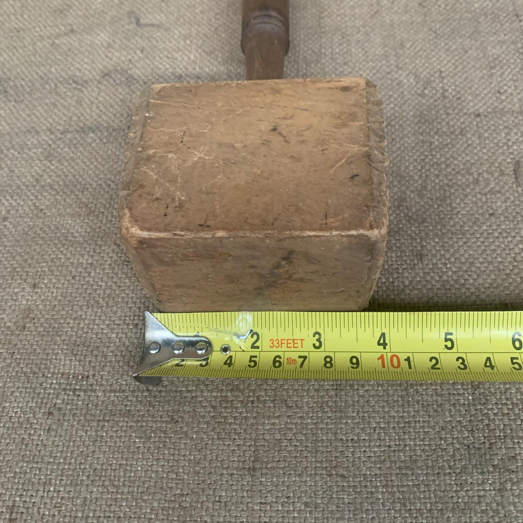 Antique Wooden Tenderiser / Masher / Pounder - Kitchenalia