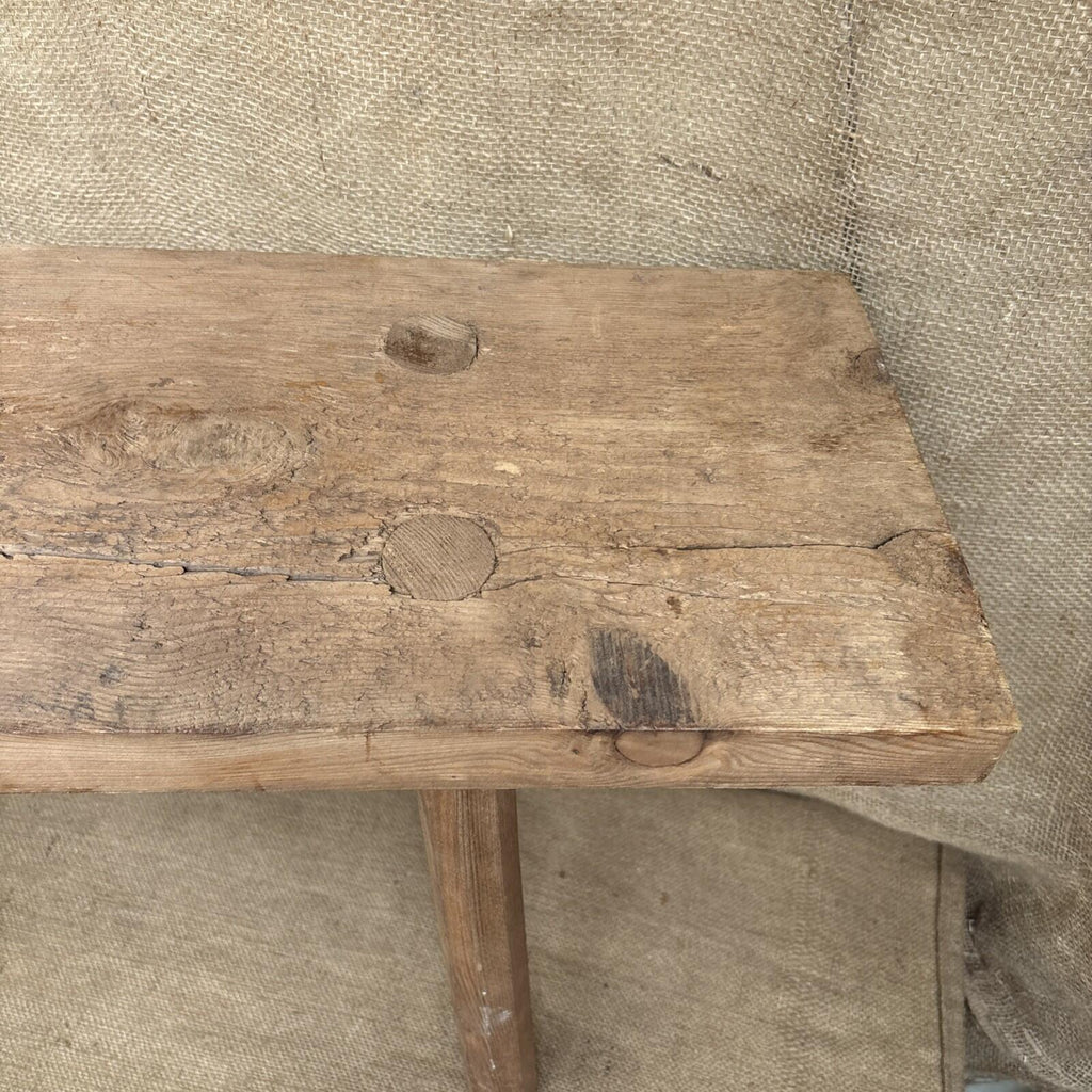 Rustic Pine Bench - Farmhouse - Cottage - Stool
