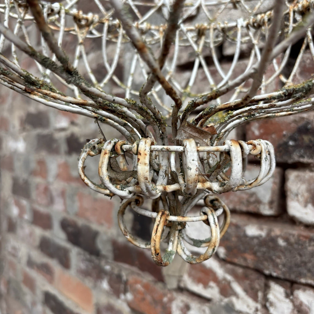 Antique Wire Work Plant Holder / Hanging Basket / Large / Gardenalia