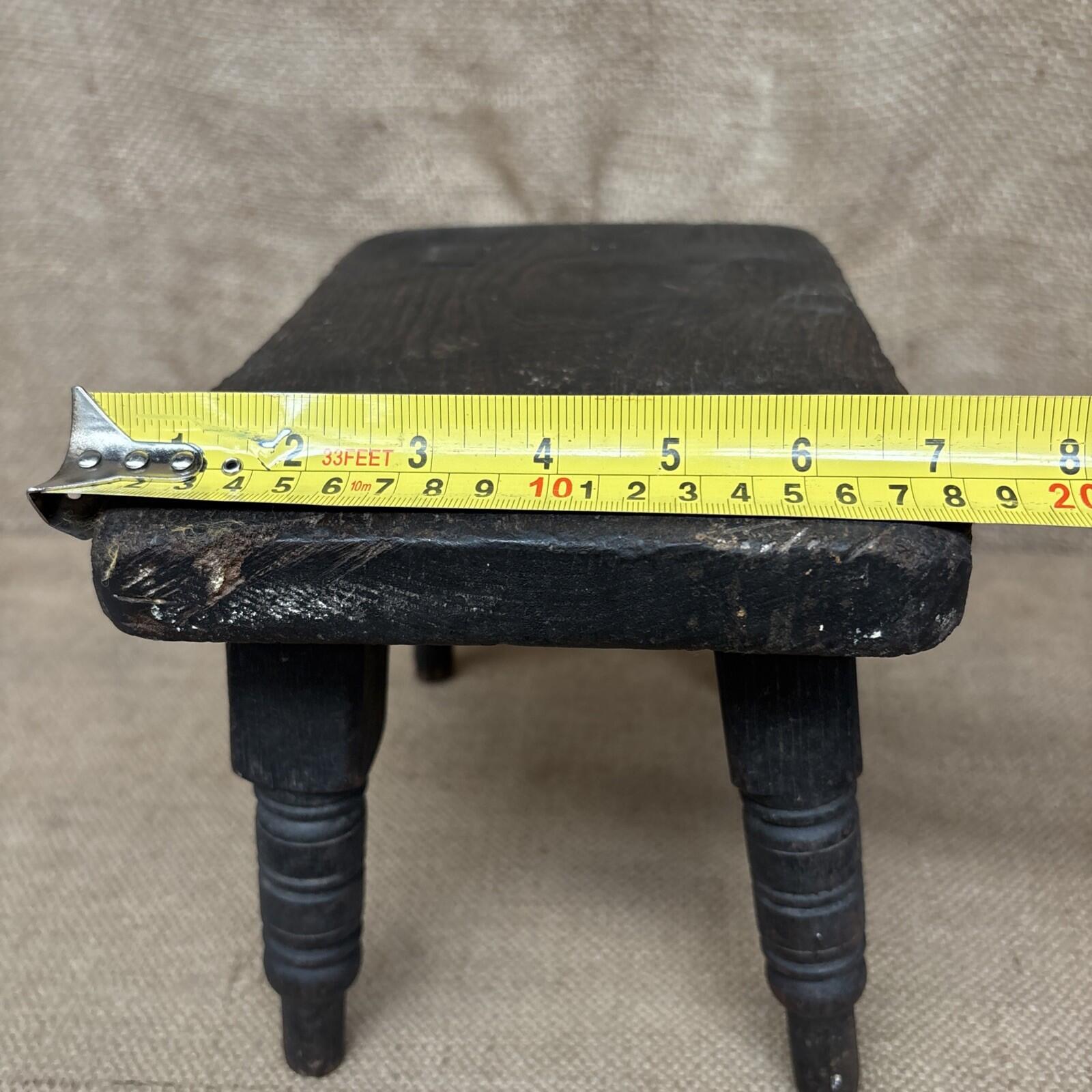 Antique Oak Stool - Welsh - Farmhouse - Cottage - Plant Stand