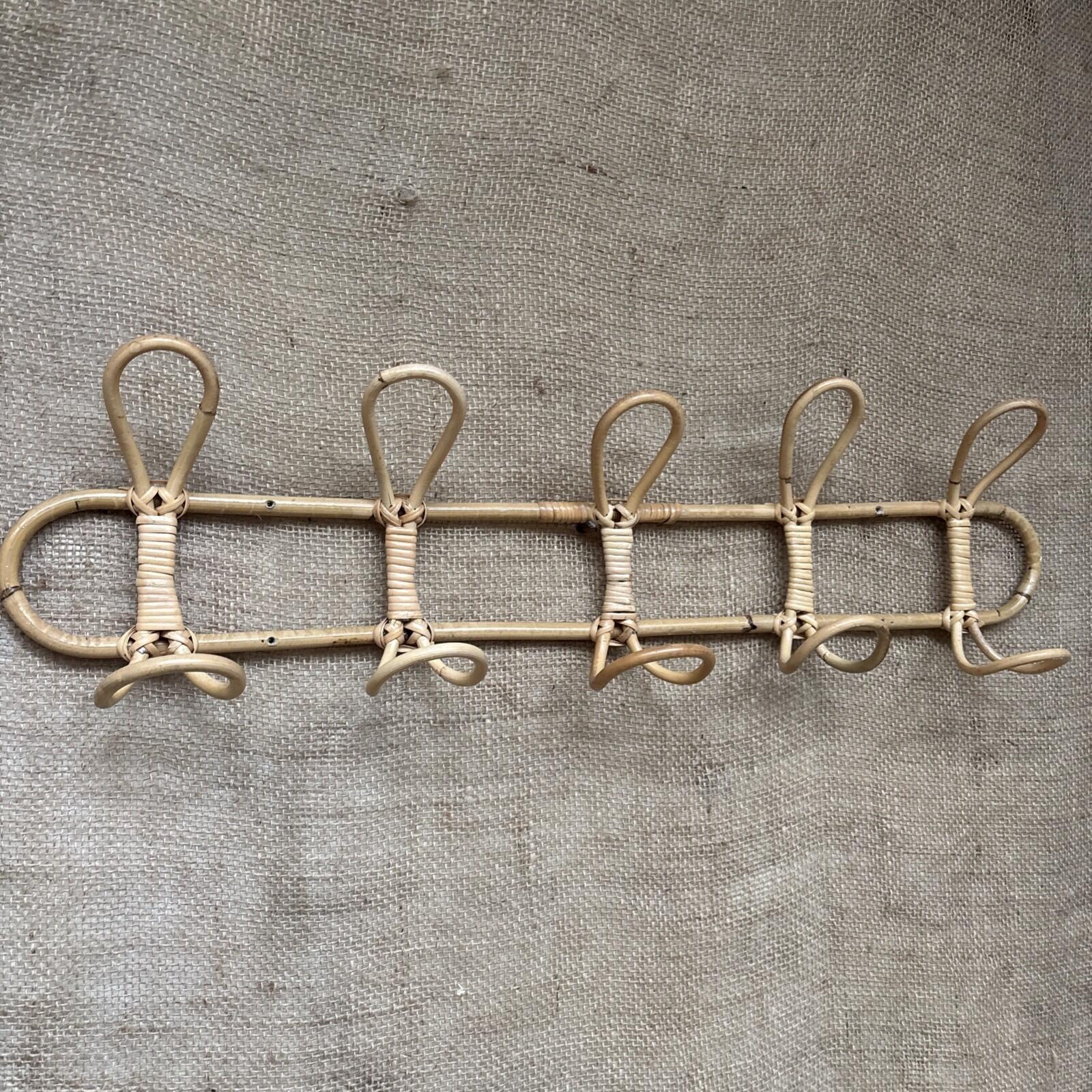 Bamboo Wall Hooks - Vintage - Retro - Coat Hooks