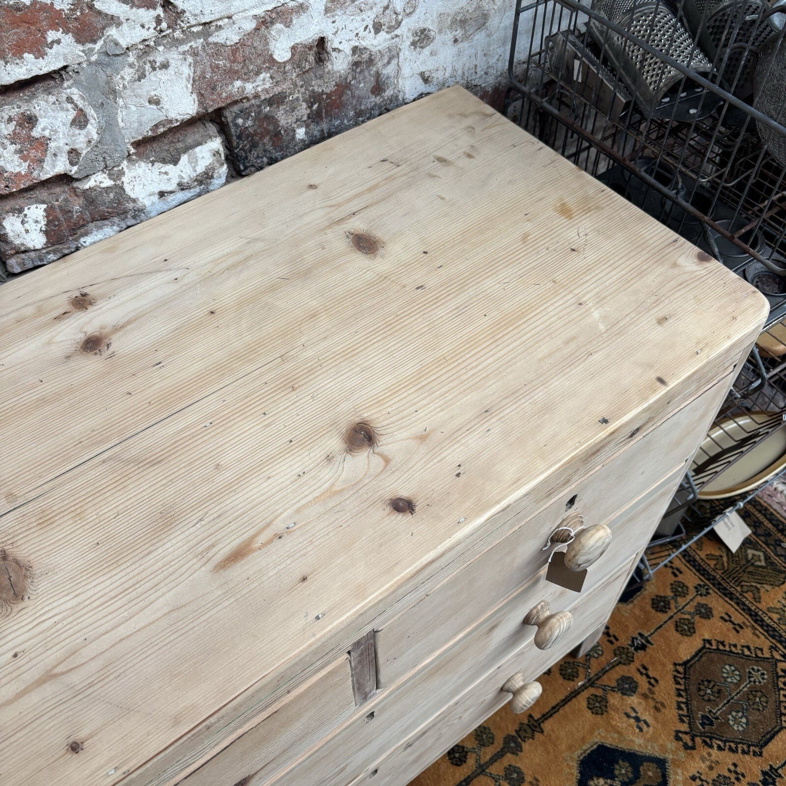 Pine Chest Of Drawers - Victorian - Antique - Cottage