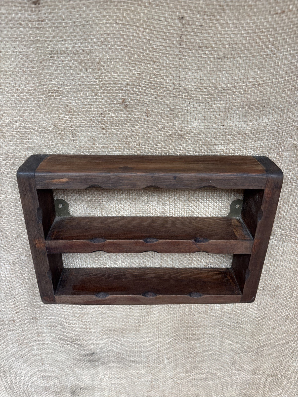 Small Dark Wood Wall Shelves - Cottage - Farmhouse
